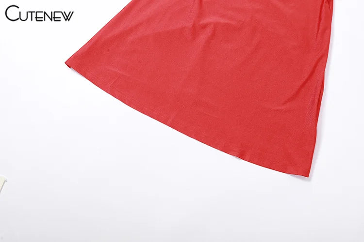 Robe Longue Rouge Brillante Bretelles Dos Nu — Streetwear & Soirée 2026