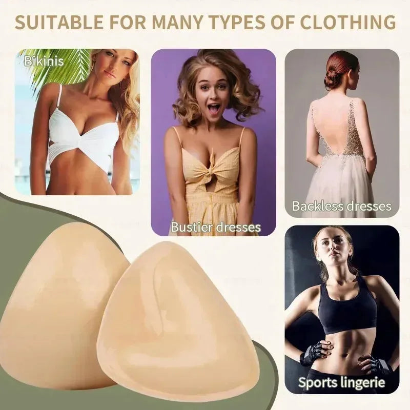 Coussinets Adhésifs Push-Up Double Face – Rehausseurs pour Maillot, Bikini & Robe