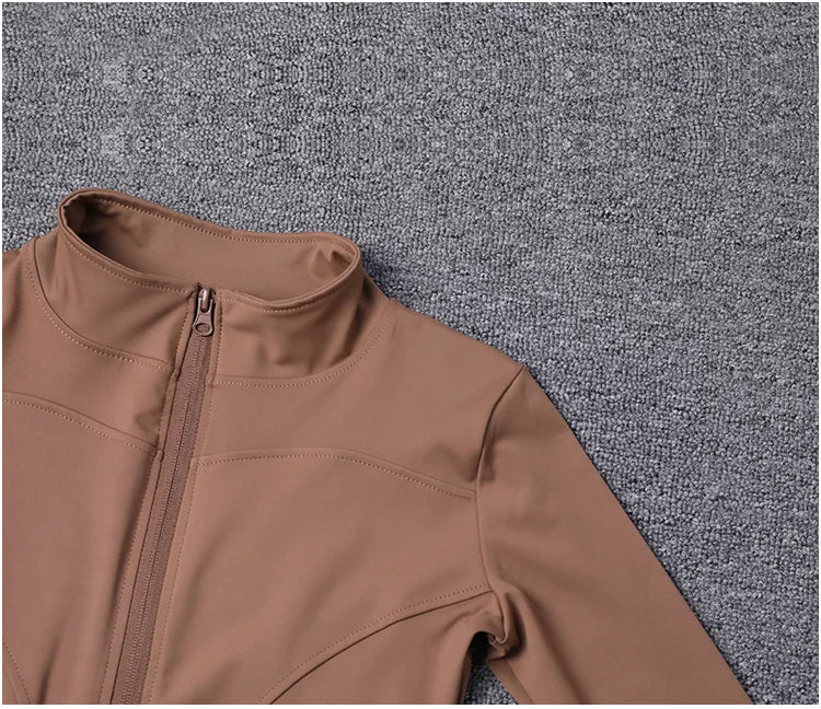 Veste de Sport Femme Manches Longues — Gym, Yoga & Entraînement