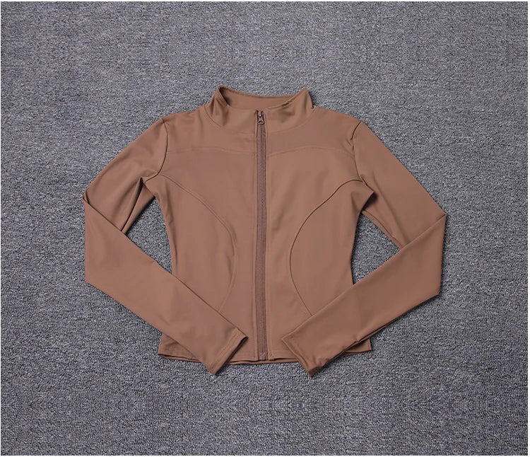 Veste de Sport Femme Manches Longues — Gym, Yoga & Entraînement