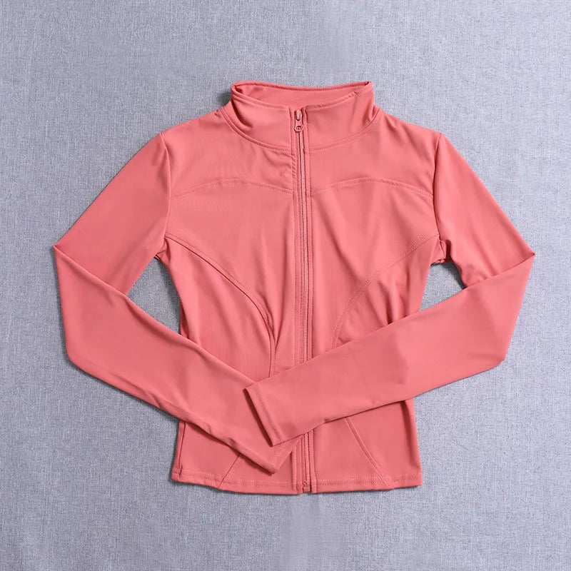 Veste de Sport Femme Manches Longues — Gym, Yoga & Entraînement