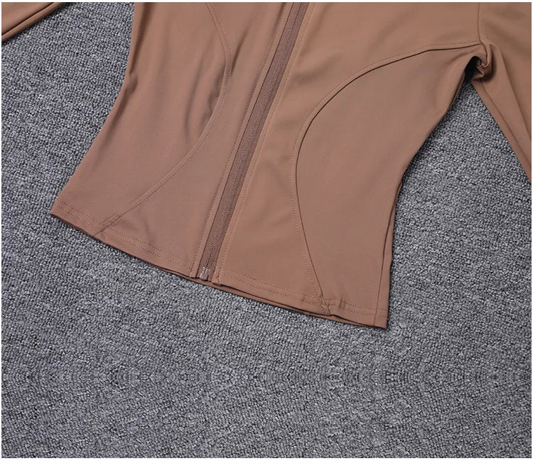Veste de Sport Femme Manches Longues — Gym, Yoga & Entraînement