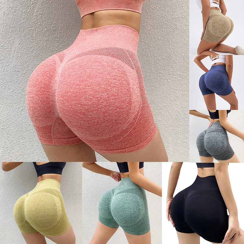 Short Sport Taille Haute Femme – Gainant, Séchage Rapide, Yoga & Running