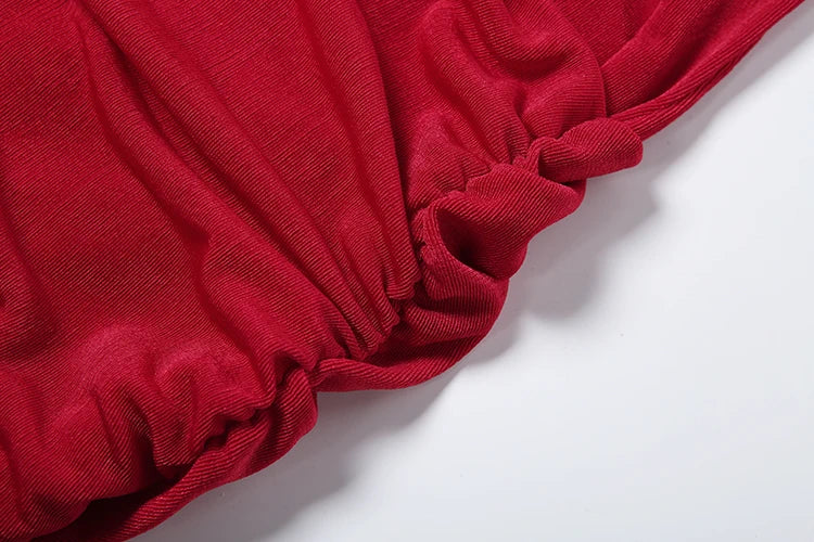 Robe Moulante Velours Col Roulé Franges — Saint-Valentin & Soirée 2026