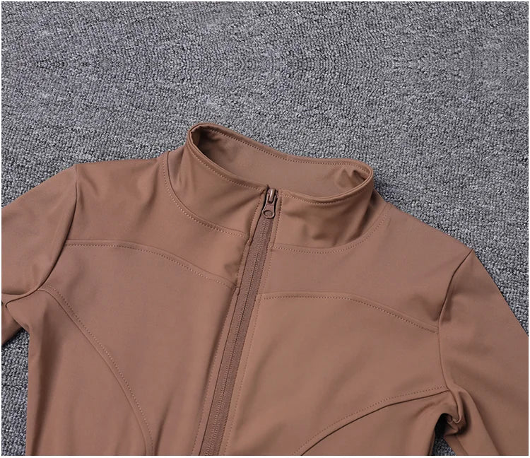 Veste de Sport Femme Manches Longues — Gym, Yoga & Entraînement