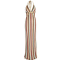 Robe Halter Décolleté V Profond Dos Nu — Soirée & Plage Été 2026