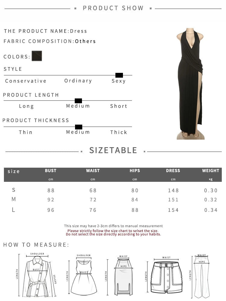 Robe Longue Col V Sans Manches A-Line — Sexy & Club Été 2026