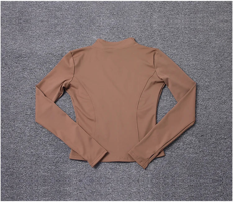 Veste de Sport Femme Manches Longues — Gym, Yoga & Entraînement