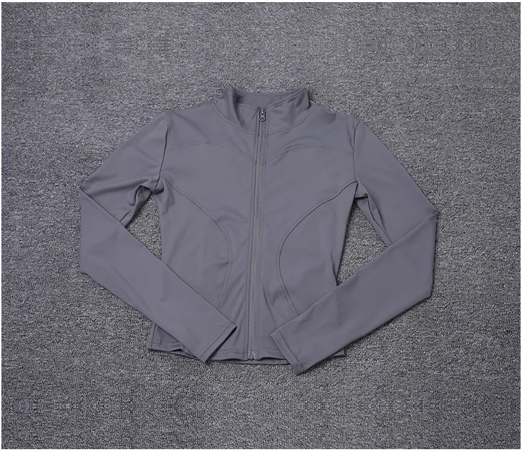 Veste de Sport Femme Manches Longues — Gym, Yoga & Entraînement